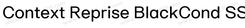 Context Reprise BlackCond SSi Bold字体转换